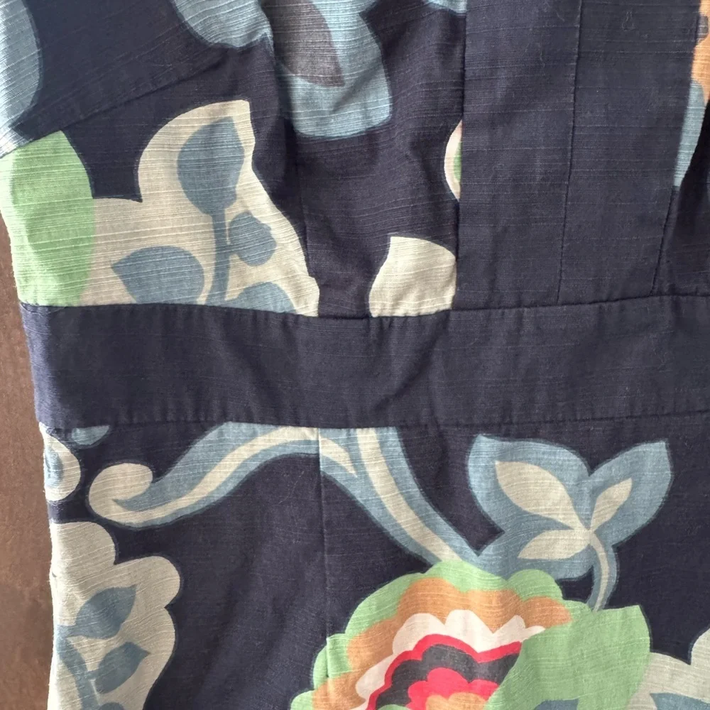 Boden Floral Print Sleeveless Dress size 4 R - Picture 3 of 8